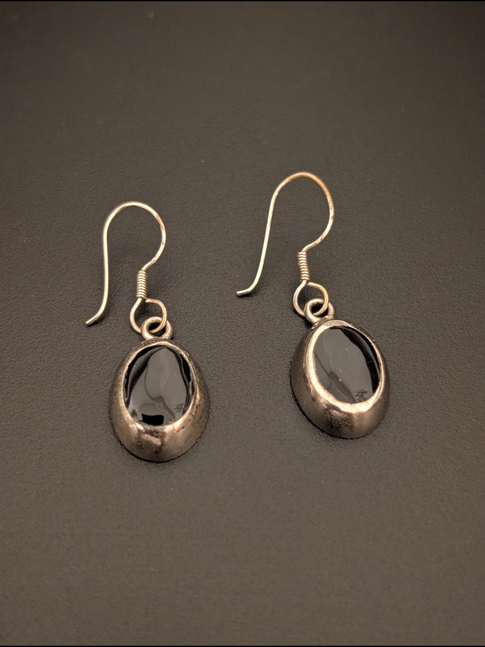 Mexico Black Onyx Drop Earrings